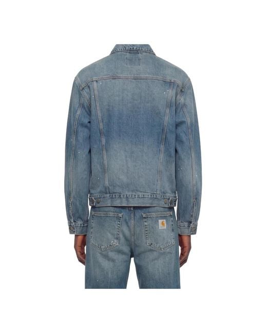 Carhartt Blue Denim Jackets for men