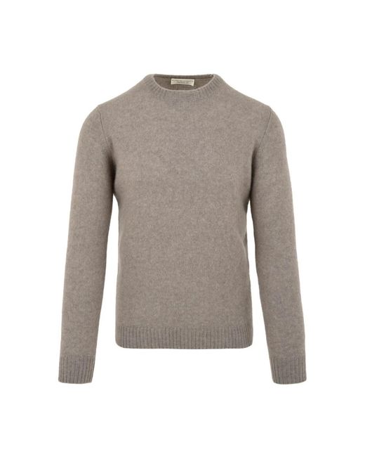 FILIPPO DE LAURENTIIS Gray Round-Neck Knitwear for men