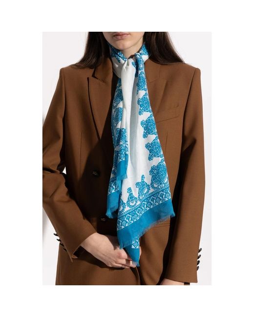 Etro Blue Baumwolltuch