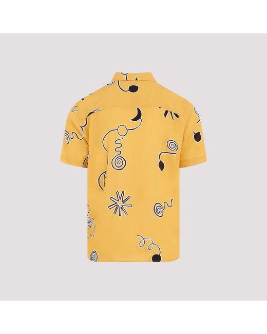 Jacquemus Yellow Short Sleeve Shirts for men
