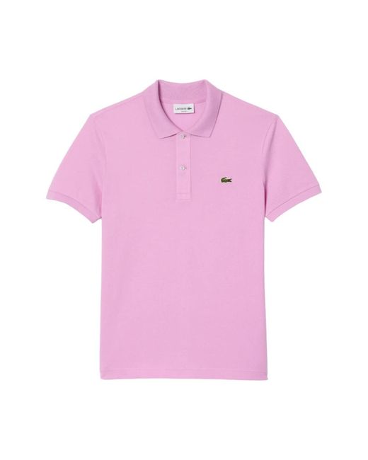 Lacoste Pink Polo Shirts for men