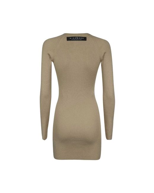 John Richmond Natural Short Dresses