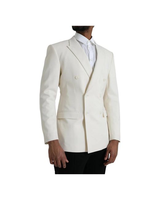 Dolce & Gabbana Gray Blazers for men