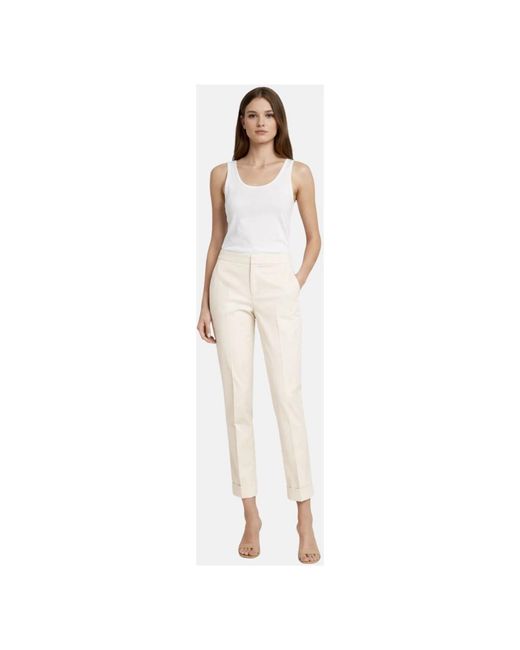 Twinset Natural Slim-Fit Trousers