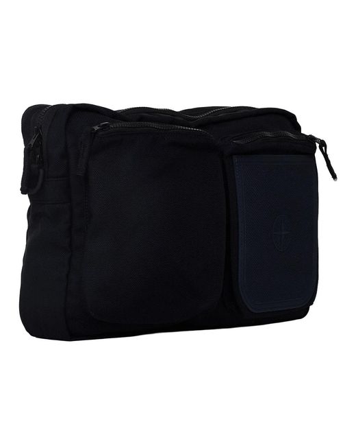 Stone Island Blue Cross Body Bags for men