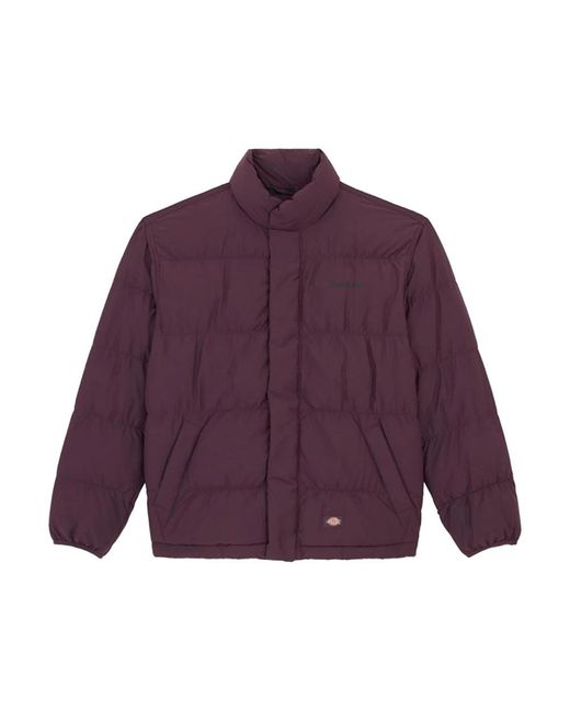 Dickies Jassen ,Paars ,Polyester Puffer Jacket Plum Perfect in het Purple voor heren