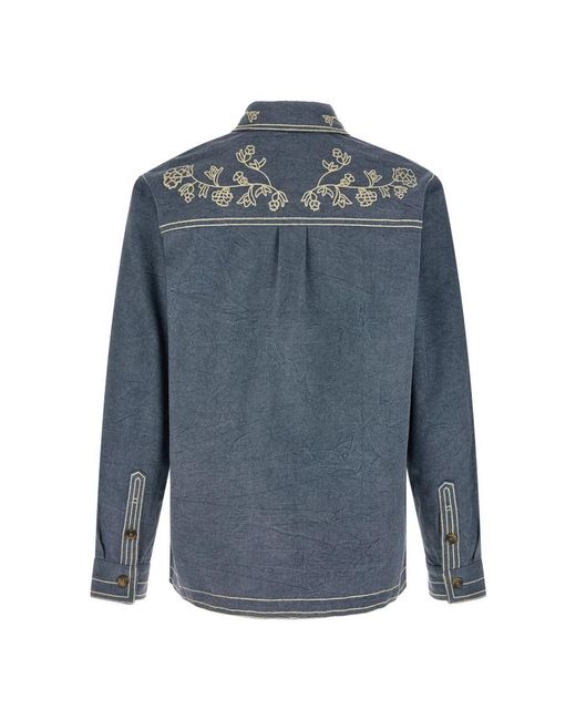 Isabel Marant Blue Denim Shirts for men