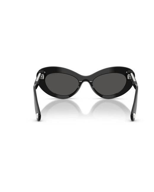 Swarovski Sk6061U Zonnebril in het Black