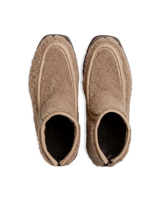 Hereu Schoenen Shearling Laarzen Ronde Neus in het Brown