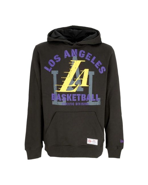 KTZ Hoodies & Sweatvesten ,Zwart ,Katoen Hooded Sweatshirt Nba Ce Loslak Original Team Colors in het Gray voor heren