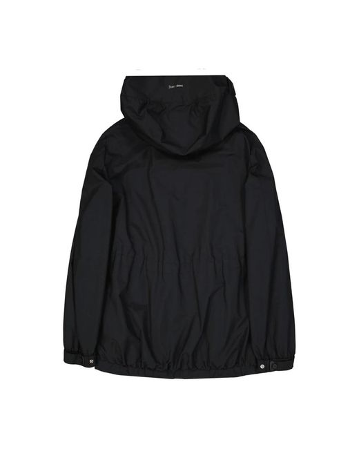 Herno Windjack Met Elastische Manchetten in het Black