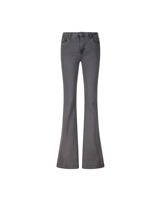 AG Jeans Gray High-Rise Flared Jeans
