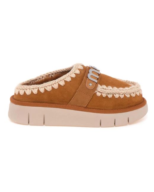 Mou Brown Flip Flops