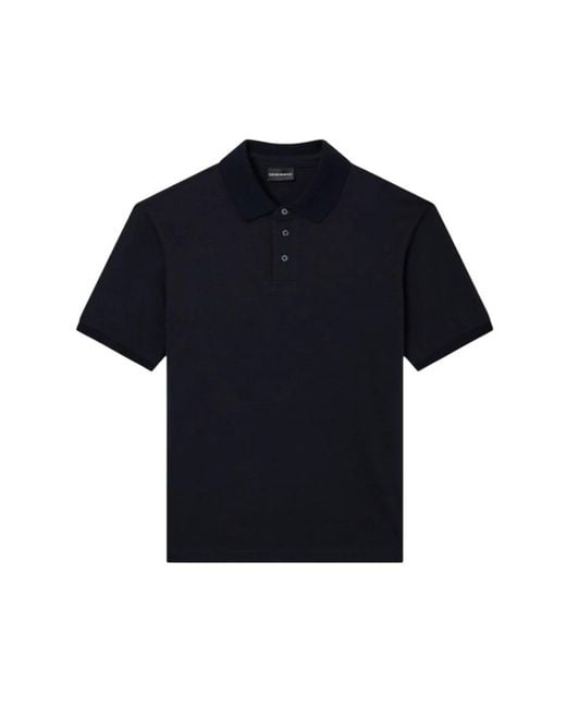 Emporio Armani Blue Polo Shirts for men
