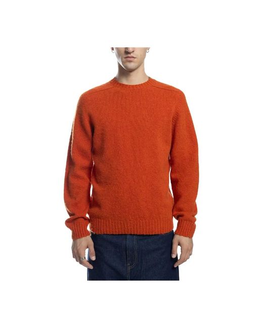 Round-Neck Knitwear di Edmmond Studios in Red da Uomo