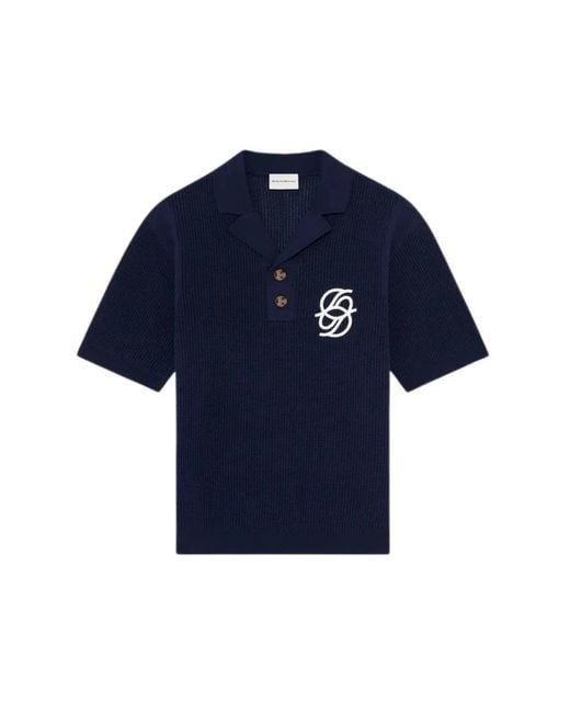 Drole de Monsieur Blue Polo Shirts for men