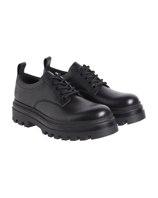 Laced Shoes Calvin Klein de hombre de color Black