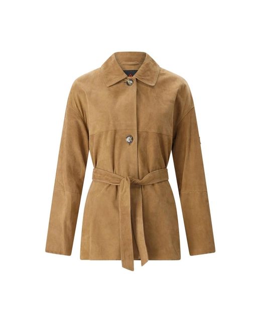 Peuterey Brown Leather Jackets