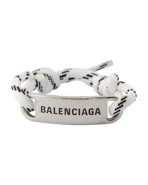 Balenciaga Metallic Metallplatten Armband