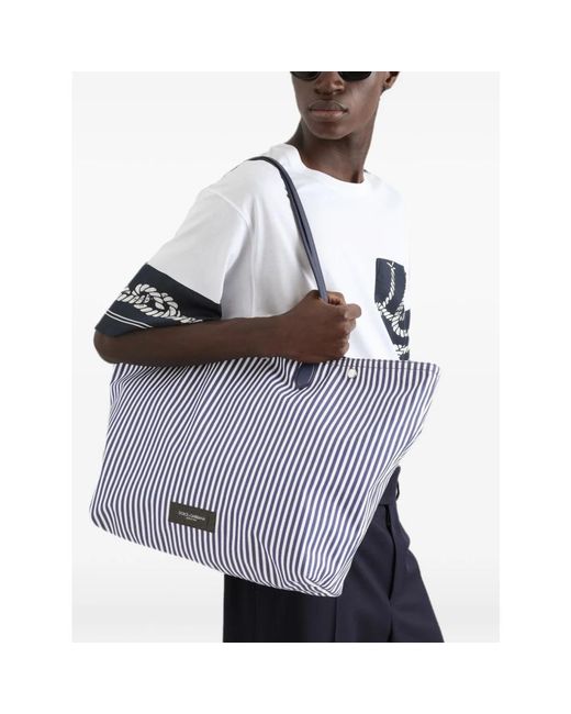 Dolce & Gabbana Purple Shopping Bags for men
