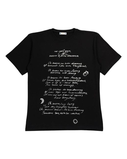 Rassvet (PACCBET) Poem t-shirt aus schwarzer baumwolle in Black für Herren