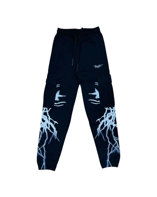 PHOBIA ARCHIVE Blue Sweatpants for men