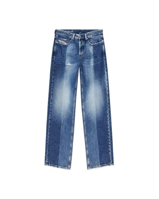 DIESEL Dunkelblaue Denim Macro Hose in Blue für Herren