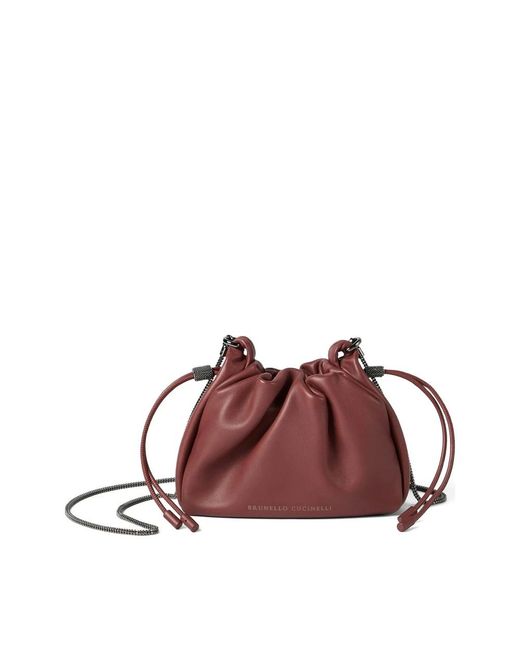 Brunello Cucinelli Brown Bucket Bags