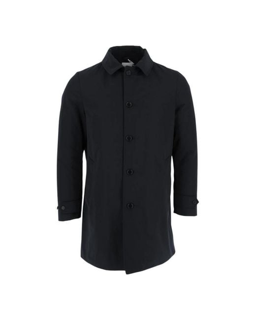 Aspesi Black Single-Breasted Coats for men