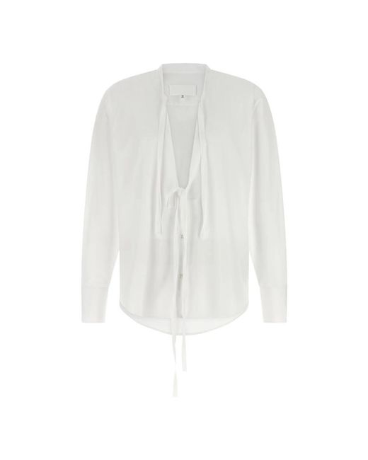 Maison Margiela White Long Sleeve T-Shirts for men
