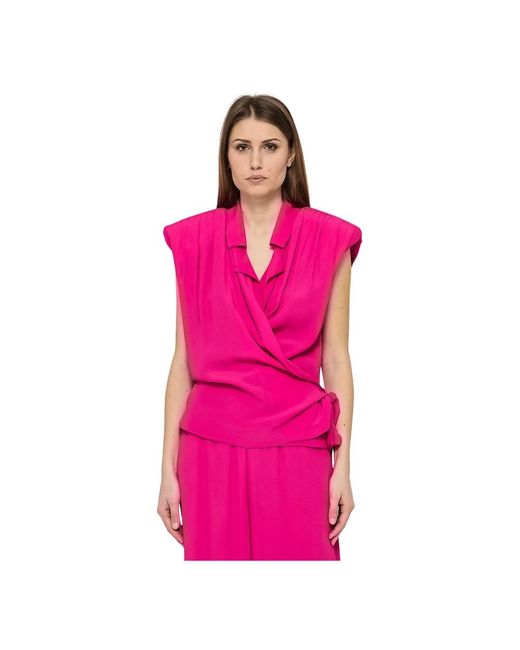 FEDERICA TOSI Pink Sleeveless Tops