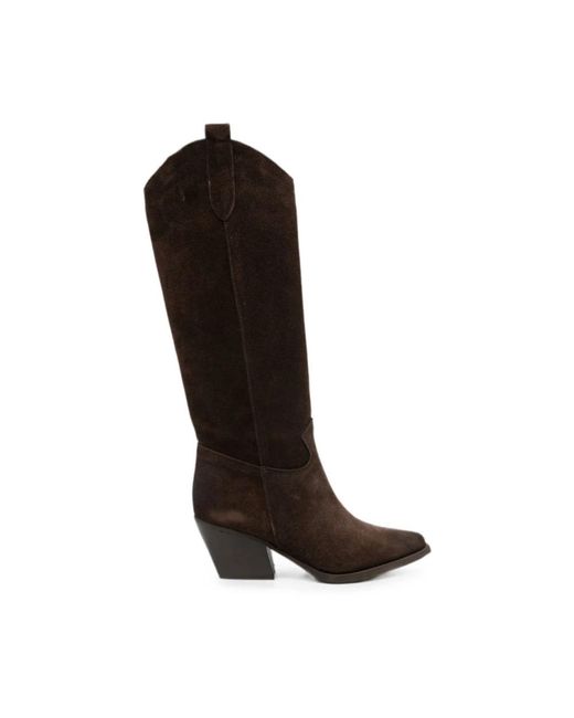 P.A.R.O.S.H. Black Cowboy & Biker Boots