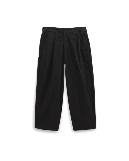Wax London Black Wide Trousers for men