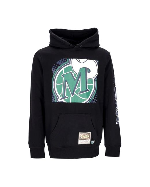 Hoodies Mitchell & Ness de hombre de color Black