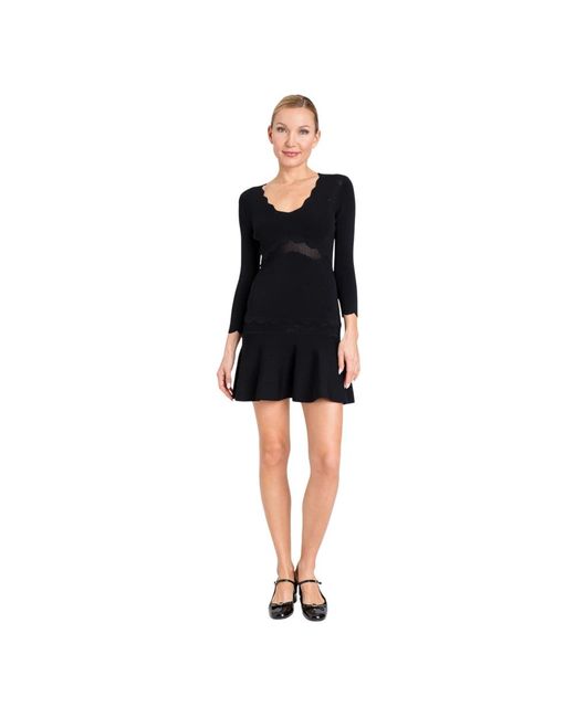 Twinset Black Short Dresses