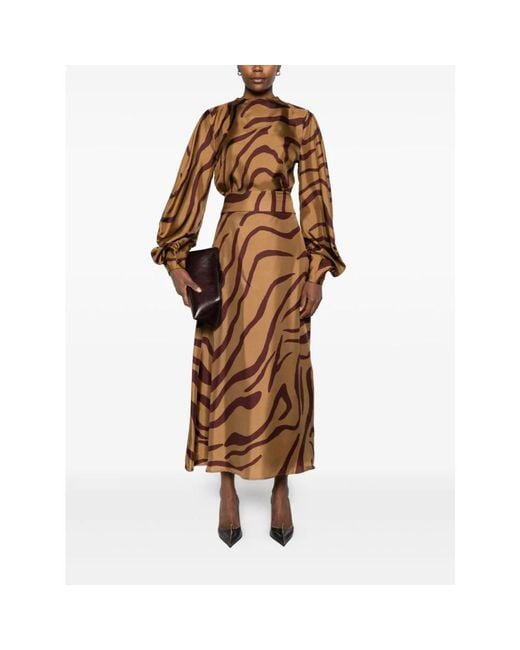 Maxi Skirts Raquel Diniz de color Brown