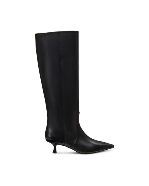 Stuart Weitzman Black Heeled Boots