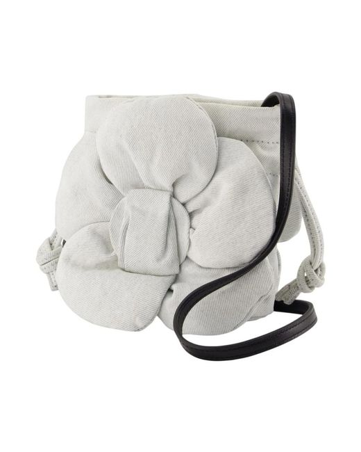 Marc Jacobs Gray The Drawstring Mini Shoulder Bag
