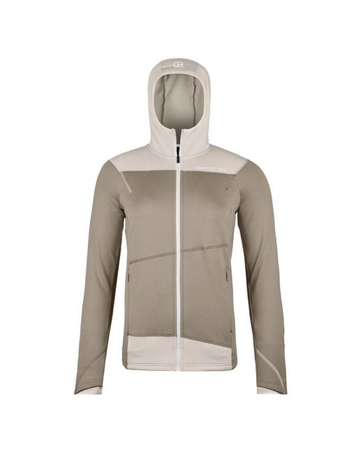 Ortovox Fitness ,Grijs ,Wol Fleece Light Hoody in het Gray