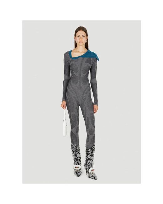 PAOLINA RUSSO Blue Jumpsuits