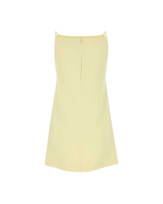 Self-Portrait Yellow Short Dresses