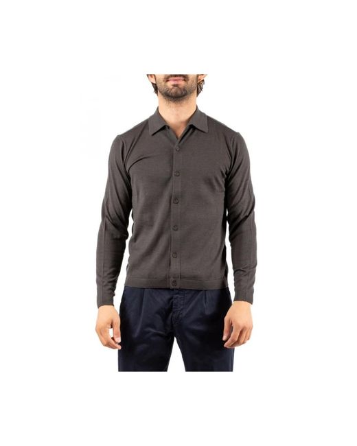 Emporio Armani Gray Cardigans for men