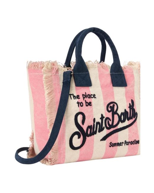 Mc2 Saint Barth Pink Tote Bags for men
