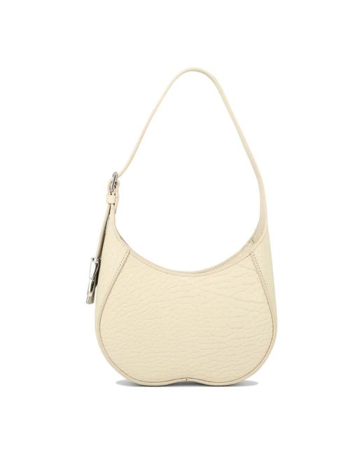 Burberry Witte Schoudertas Elegant Ontwerp in het Natural