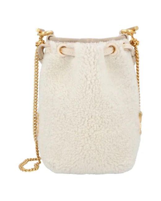 Chloé Natural Shearling Schultertasche