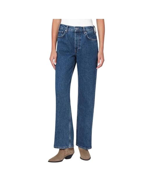 Anine Bing Boot-Cut Jeans in het Blue