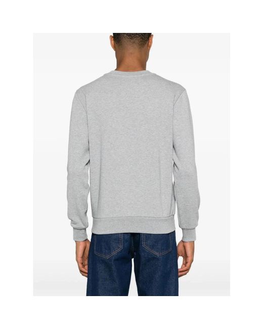 A.P.C. Hoodies & Sweatvesten ,Grijs ,Katoen Standard Grand Vpc Sweatshirt in het Gray voor heren