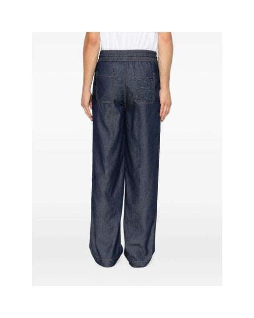Wide Jeans Loewe de hombre de color Blue