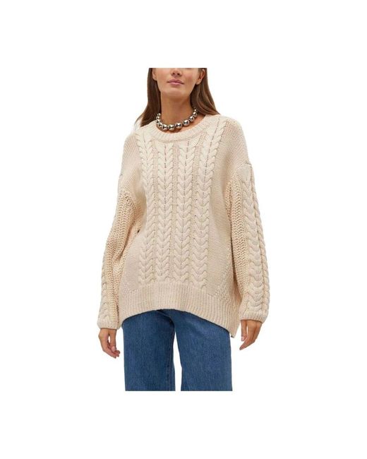 Vero Moda White R strickpullover herbst/winter kollektion