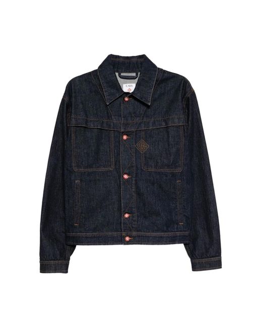 Casablanca Blue Denim Jackets for men